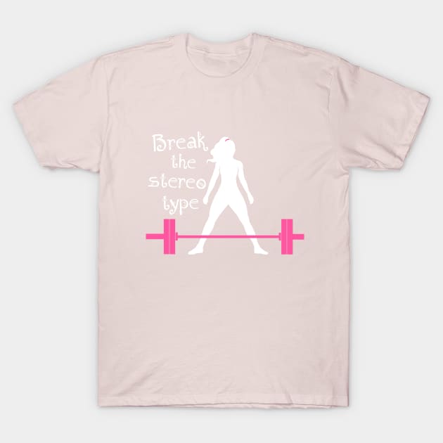 fitness girl, gym girl, fitness, weightlifting girl T-Shirt by TimAddisonArt